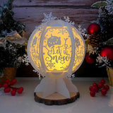 Let It Snow - Snowball Lantern File - Cricut File - LightBoxGoodMan - LightboxGoodman