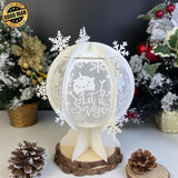 Let It Snow - Snowball Lantern File - Cricut File - LightBoxGoodMan - LightboxGoodman