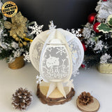 Let It Snow - Snowball Lantern File - Cricut File - LightBoxGoodMan - LightboxGoodman