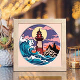 Lighthouse 10 – Paper Cut Light Box File - Cricut File - 8x8 Inches - LightBoxGoodMan