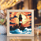 Lighthouse 13 – Paper Cut Light Box File - Cricut File - 8x8 Inches - LightBoxGoodMan