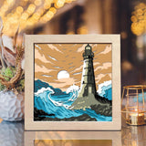 Lighthouse 14 – Paper Cut Light Box File - Cricut File - 8x8 Inches - LightBoxGoodMan