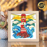 Lighthouse 17 – Paper Cut Light Box File - Cricut File - 8x8 Inches - LightBoxGoodMan - LightboxGoodman