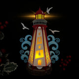 Lighthouse - 3D Lighthouse Lantern File - Cricut File 1 - LightBoxGoodMan