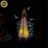 Lighthouse - 3D Lighthouse Lantern File - 11.3x5" - Cricut File - LightBoxGoodMan - LightboxGoodman