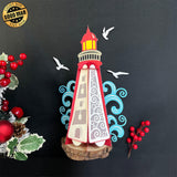 Lighthouse - 3D Lighthouse Lantern File - 11.3x5" - Cricut File - LightBoxGoodMan - LightboxGoodman