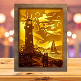 Lighthouse 5 - Paper Cutting Light Box - LightBoxGoodman - LightboxGoodman