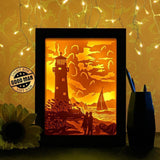 Lighthouse 5 - Paper Cutting Light Box - LightBoxGoodman - LightboxGoodman