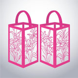 Lily - Paper Cut Lantern File - Cricut File - 10x16cm - LightBoxGoodMan