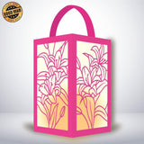 Lily - Paper Cut Lantern File - Cricut File - 10x16cm - LightBoxGoodMan - LightboxGoodman