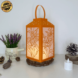 Lily - Paper Cut Lantern File - Cricut File - 10x20cm - LightBoxGoodMan - LightboxGoodman