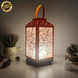 Lily - Paper Cut Lantern File - Cricut File - 10x20cm - LightBoxGoodMan - LightboxGoodman