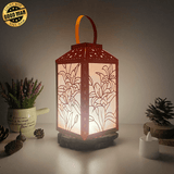 Lily - Paper Cut Lantern File - Cricut File - 10x20cm - LightBoxGoodMan - LightboxGoodman