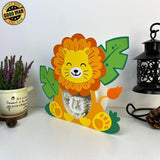 Lion 1 - Lion Papercut Lightbox File - 7.4x8.8" - Cricut File - LightBoxGoodMan - LightboxGoodman