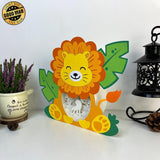 Lion 3 - Lion Papercut Lightbox File - 7.4x8.8" - Cricut File - LightBoxGoodMan - LightboxGoodman