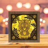 Lion Jungle - Paper Cutting Light Box - LightBoxGoodman - LightboxGoodman