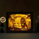 Lion King 2 – Paper Cut Light Box File - Cricut File - 20x26cm - LightBoxGoodMan - LightboxGoodman