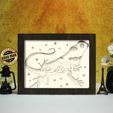 Lizard – Paper Cut Light Box File - Cricut File - 8x10 inches - LightBoxGoodMan - LightboxGoodman