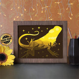 Lizard - Paper Cutting Light Box - LightBoxGoodman - LightboxGoodman