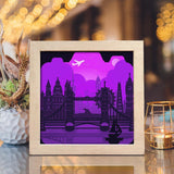 London 1 Square - Paper Cut Light Box File - Cricut File - 8x8 inches - LightBoxGoodMan - LightboxGoodman