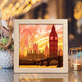 London 2 - Paper Cut Light Box File - Cricut File - 8x8 inches - LightBoxGoodMan - LightboxGoodman