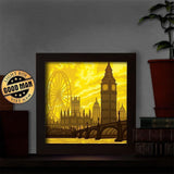 London 2 - Paper Cut Light Box File - Cricut File - 8x8 inches - LightBoxGoodMan - LightboxGoodman