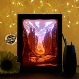 Lord Of The Rings 2 - Paper Cutting Light Box - LightBoxGoodman - LightboxGoodman