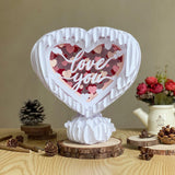 Love 1 - 3D Pop-up Light Box Heart File - Cricut File - LightBoxGoodMan - LightboxGoodman