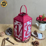 Love 2 - Paper Cut Lantern File - Cricut File - 10x20cm - LightBoxGoodMan - LightboxGoodman