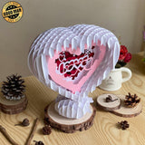 Love 4 - 3D Pop-up Light Box Heart File - Cricut File - LightBoxGoodMan - LightboxGoodman