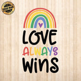 Love Always Wins - Cricut File - Svg, Png, Dxf, Eps - LightBoxGoodMan - LightboxGoodman