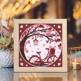 Love Bike – Paper Cut Light Box File - Cricut File - 8x8 Inches - LightBoxGoodMan