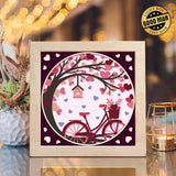 Love Bike – Paper Cut Light Box File - Cricut File - 8x8 Inches - LightBoxGoodMan - LightboxGoodman