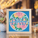 Love Dad – Paper Cut Light Box File - Cricut File - 8x8 inches - LightBoxGoodMan