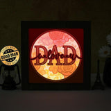 Love Dad – Paper Cut Light Box File - Cricut File - 8x8 inches - LightBoxGoodMan - LightboxGoodman