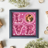 Love Frame – Paper Cut Light Box File - Cricut File - 8x8 Inches - LightBoxGoodMan - LightboxGoodman