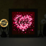 Love Heart – Paper Cut Light Box File - Cricut File - 8x8 Inches - LightBoxGoodMan - LightboxGoodman