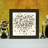 Love Heart – Paper Cut Light Box File - Cricut File - 8x8 Inches - LightBoxGoodMan - LightboxGoodman