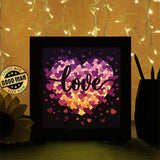 Love Heart - Paper Cutting Light Box - LightBoxGoodman - LightboxGoodman