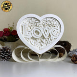 Love - Heart Papercut Lightbox File - 6.3x7.5" - Cricut File - LightBoxGoodMan - LightboxGoodman