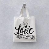 Love In A Mug - Cricut File - Svg, Png, Dxf, Eps - LightBoxGoodMan - LightboxGoodman