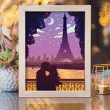 Love In Paris 2 – Paper Cut Light Box File - Cricut File - 8x10 Inches - LightBoxGoodMan - LightboxGoodman