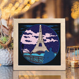 Love In Paris 4 - Paper Cut Light Box File - Cricut File - 8x8 Inches - LightBoxGoodMan - LightboxGoodman