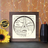 Love In Paris 4 - Paper Cutting Light Box - LightBoxGoodman - LightboxGoodman