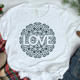 Love Mandala - Cricut File - Svg, Png, Dxf, Eps - LightBoxGoodMan - LightboxGoodman