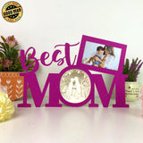 Love Mom 2 - Best Mom Papercut Lightbox File - 11.3x7.4" - Cricut File - LightBoxGoodMan - LightboxGoodman