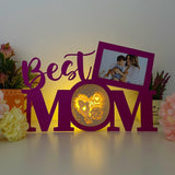 Love Mom - Best Mom Papercut Lightbox File - 11.3x7.4" - Cricut File - LightBoxGoodMan - LightboxGoodman