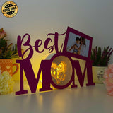 Love Mom - Best Mom Papercut Lightbox File - 11.3x7.4" - Cricut File - LightBoxGoodMan - LightboxGoodman