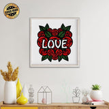 Love - Paper 3D Layered File - Cricut File - 20x20cm - LightBoxGoodMan - LightboxGoodman