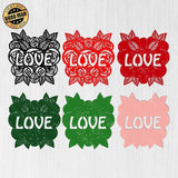 Love - Paper 3D Layered File - Cricut File - 20x20cm - LightBoxGoodMan - LightboxGoodman